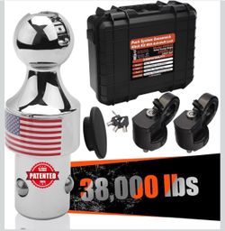 FlexHitch Anti-Theft Lock 60692 Puck System Gooseneck Hitch Kit with Suitcase for Silverado 2500/3500HD, Sierra 2500/ 3500HD, F250/F350 Both gooseneck