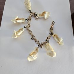 Vintage Jewelry,  Elk Tooth Bracelet, Pearl Ear Ring, Necklace 