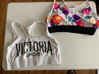 VICTORIA SECRETS SPORTS BRAS , SIZE LARGE