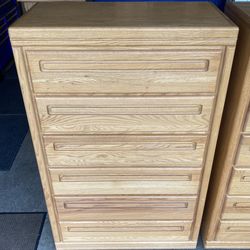 Thornwood 6 Drawer Oak Dresser Chest