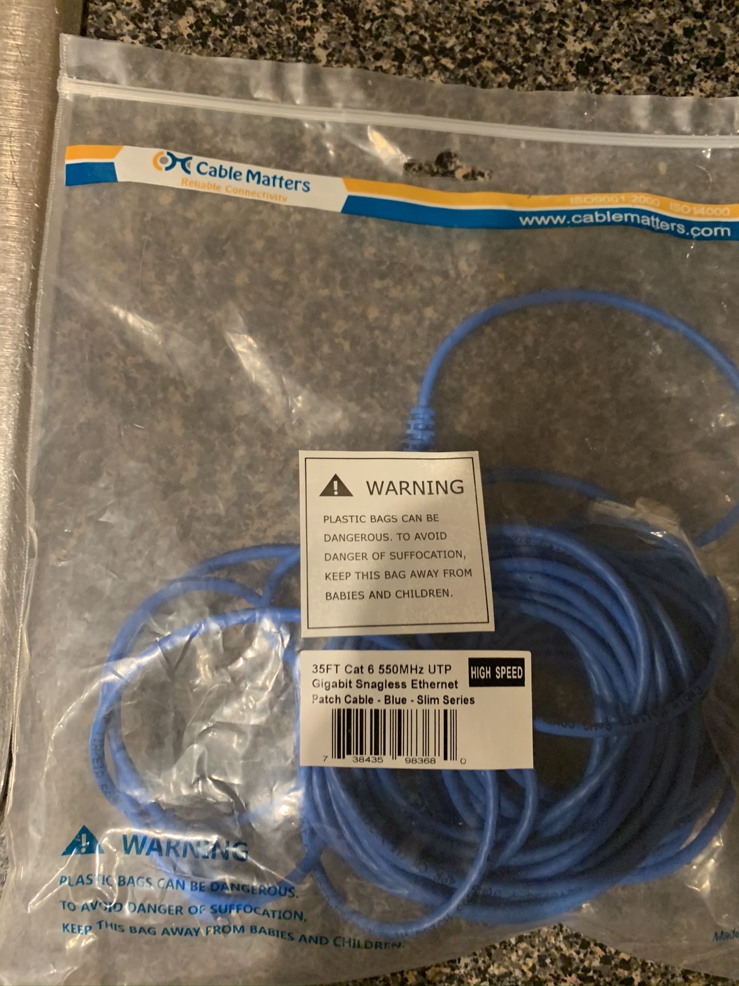 16 feet Ethernet cable