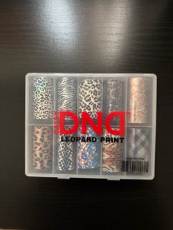 Daisy DND Leopard Print Nail Foil Set
