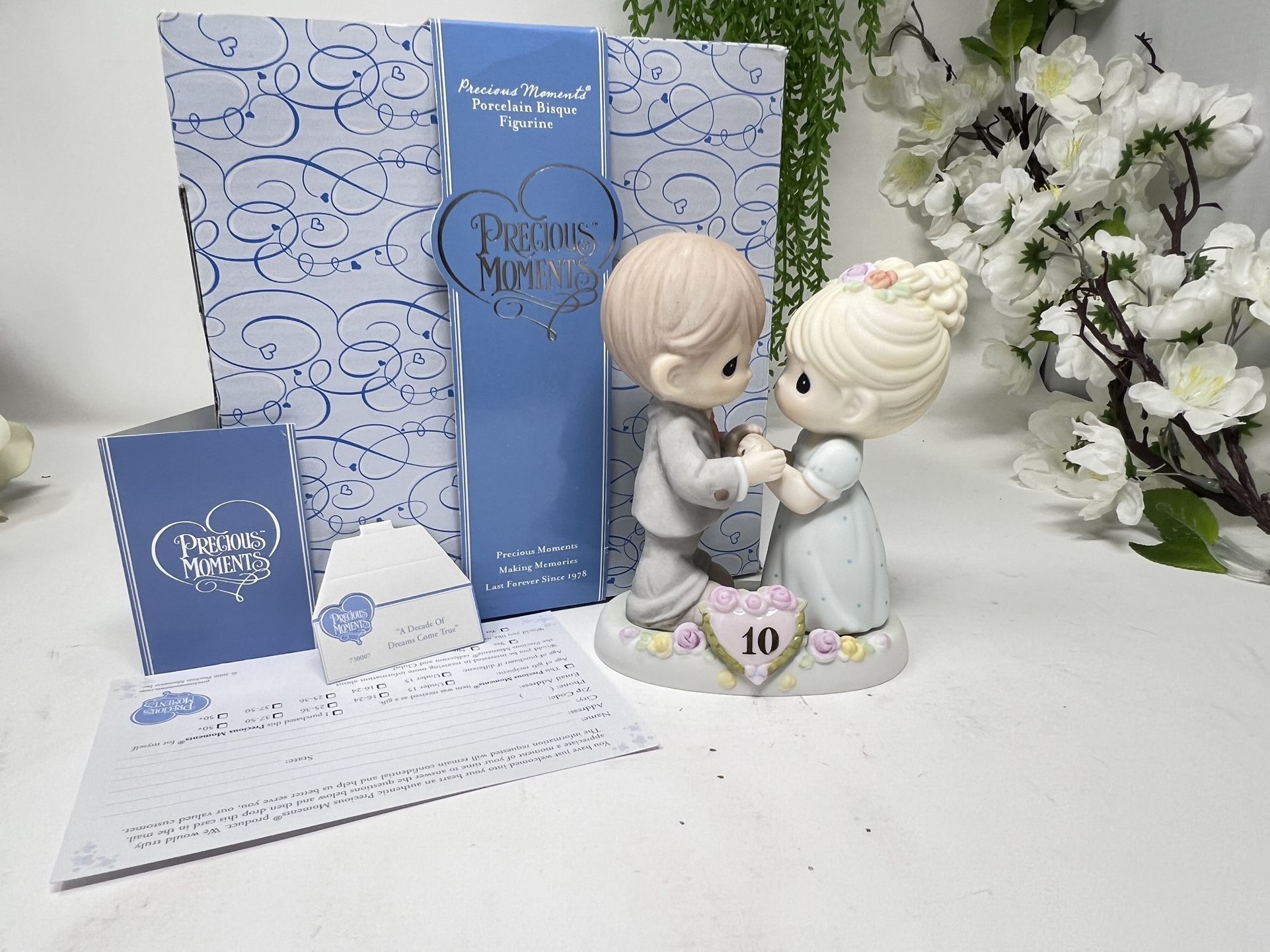 Precious Moments “A Decade of Dreams Come True” #730007 – 5” High, 3.5” Wide