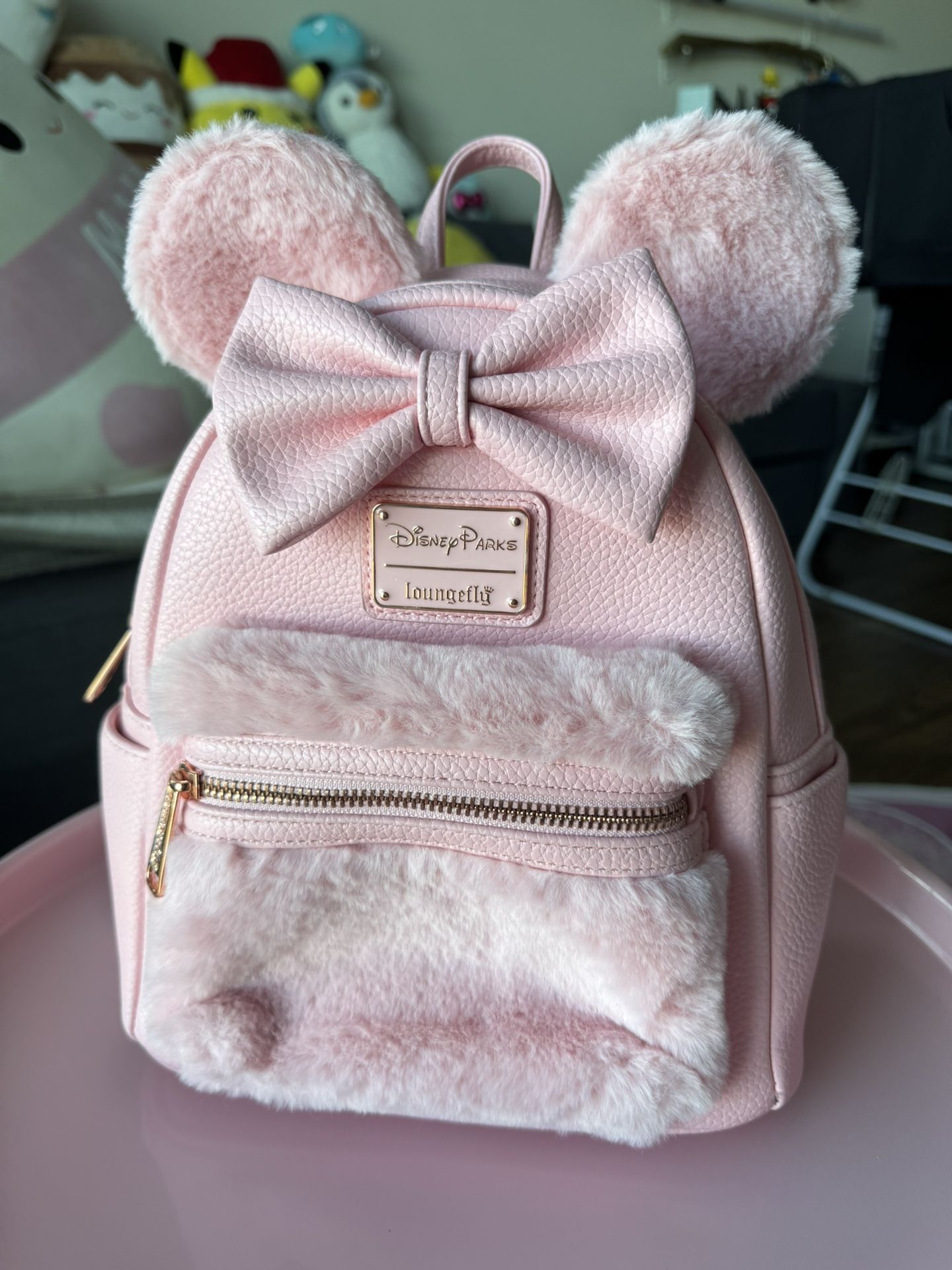Disney Parks Minnie Mouse Loungefly Mini Backpack - Piglet Pink