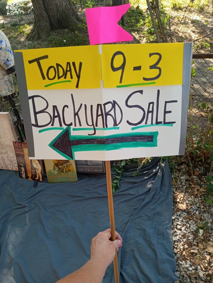 Backyard Sale Today 10/11/25 @ 1448 N. Gladstone Ave 46201
