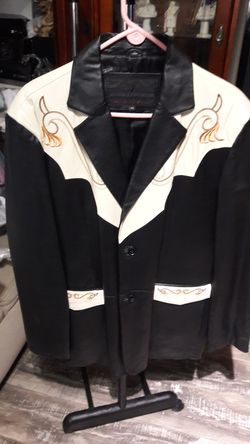 NIKO LEATHER COWBOY JACKET...