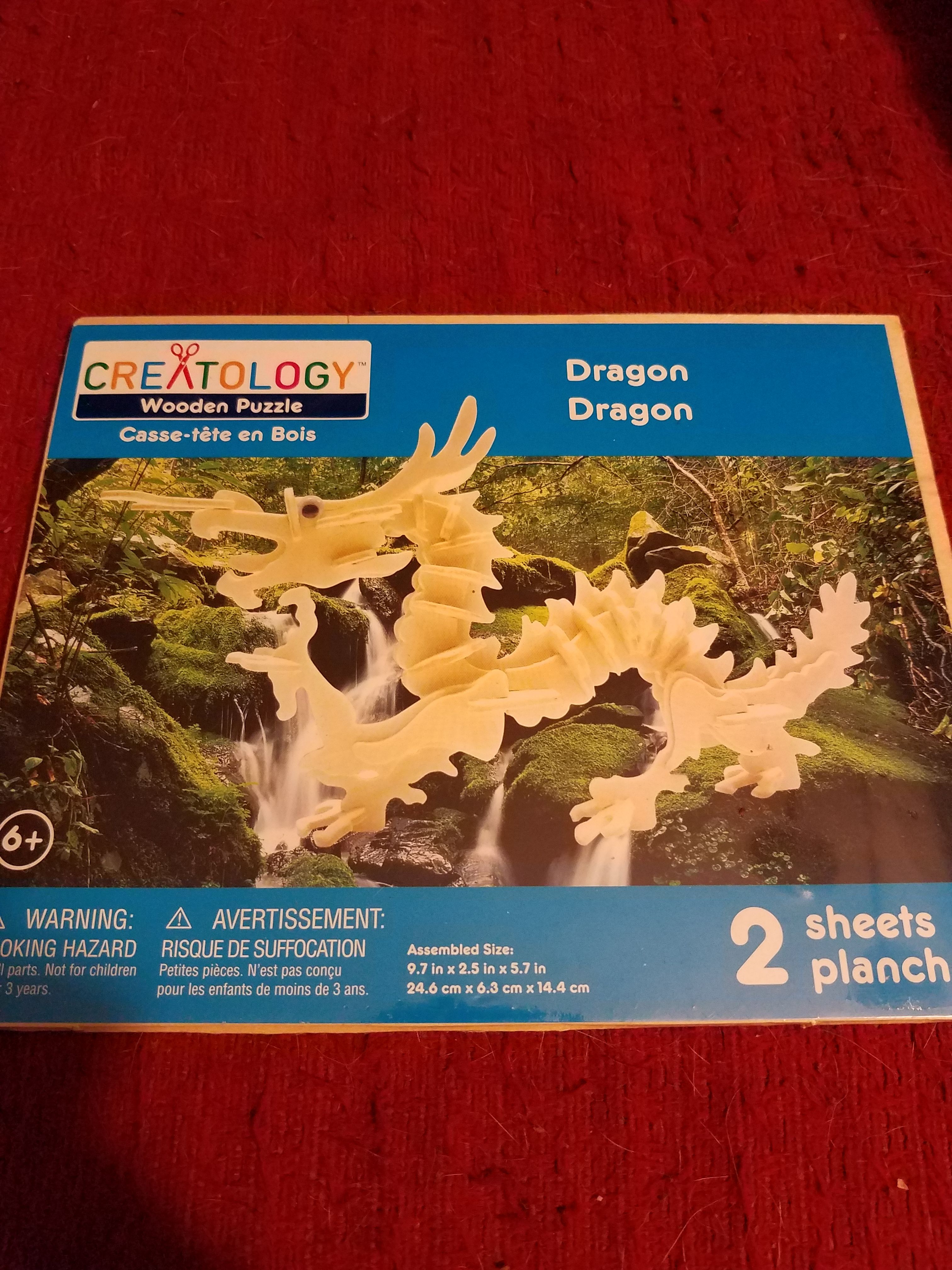 Dragon Wooden Puzzle Creatology 