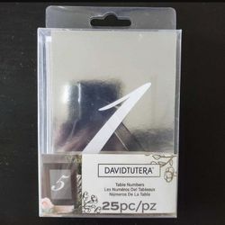 Table Numbers Wedding