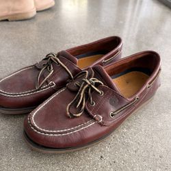 Timberland Leather Moccasin Boat Shoes 10.5