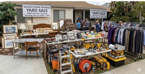 Huge Yard Sale 5/16  18031 Avis Ave Torrance 90504