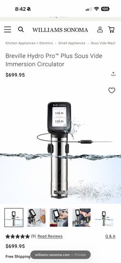 Breville Hydro Pro™ Plus Sous Vide Immersion Circulator