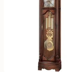 Grandfather Clock Vintage  Hard Cherrywood 