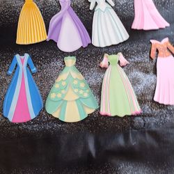Disney Sleeping Beauty Cardboard Paper Dolls 16 Outfits 
