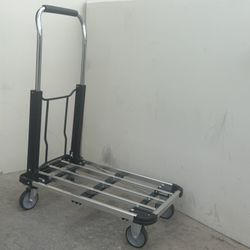 28”x16” Extendable Foldable Aluminum Platform Hand Cart Dolly  220lbs 