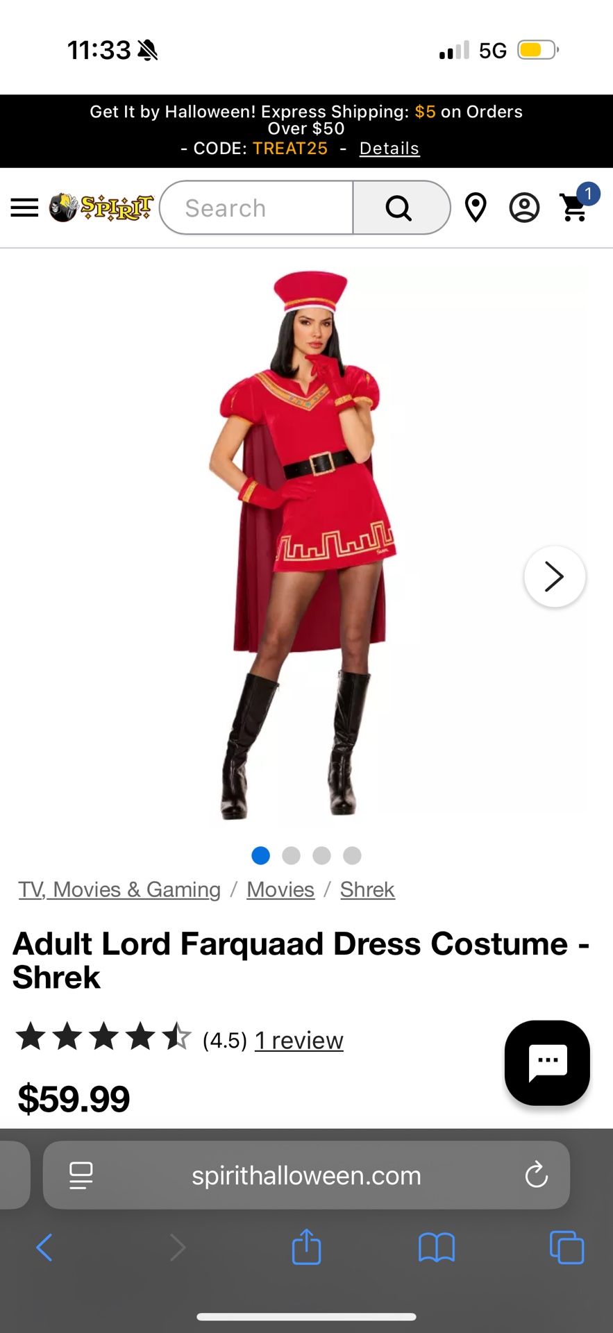 Lord Farquaad Costume 
