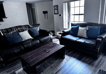 Two piece Leather couches
