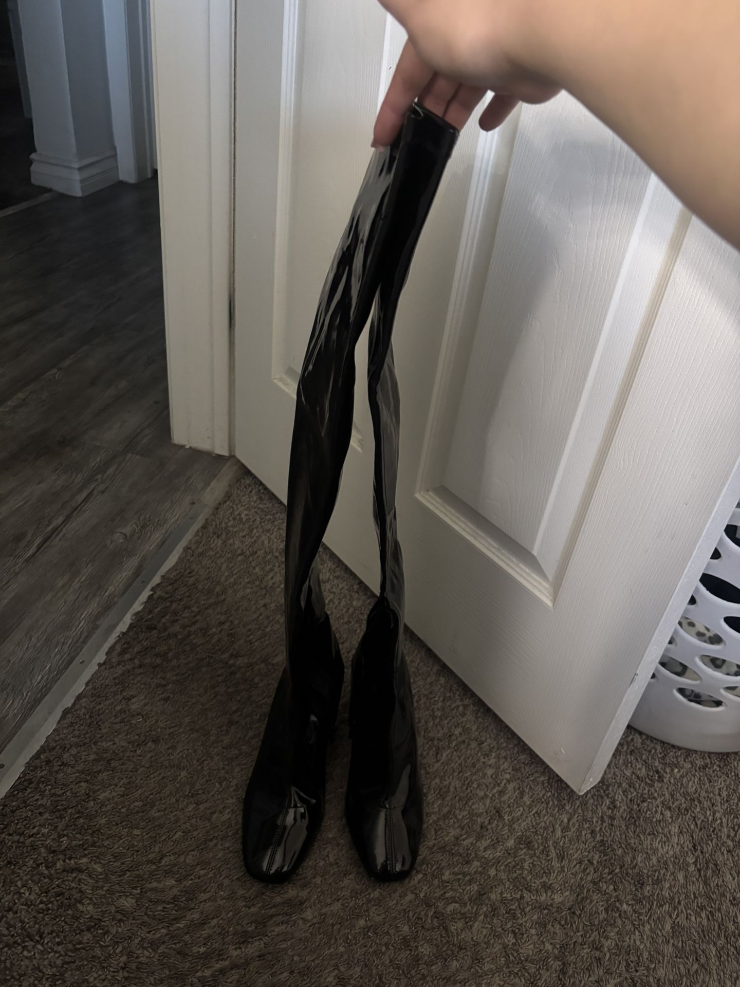 Latex Thigh High boots