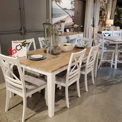 7 Pc Dining Table Set 