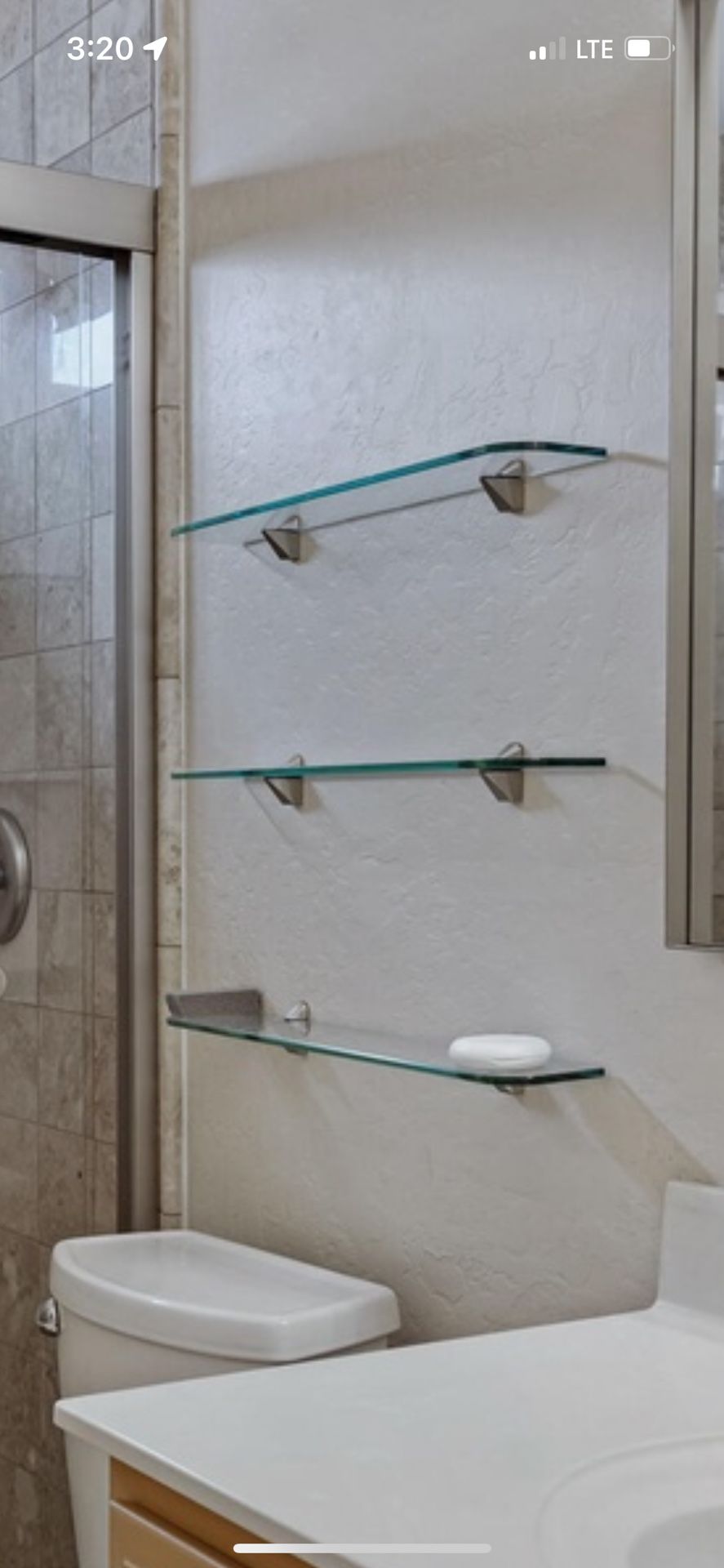 3 Glass Shelves
