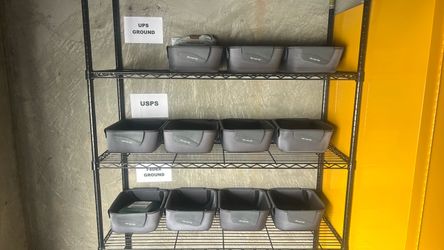 Heavy duty storage bins for home, stores, retail