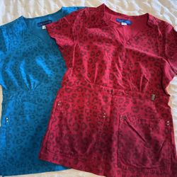 Koi Sapphire Scrub Tops