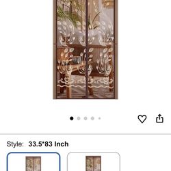 Brown Magnetic Screen door