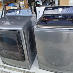 4.5 cf. Samsung top load washer & 7.4 cf. Samsung top load electric Dryer, Matching Set 