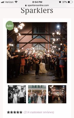 20’’ wedding sparklers. 2 boxes