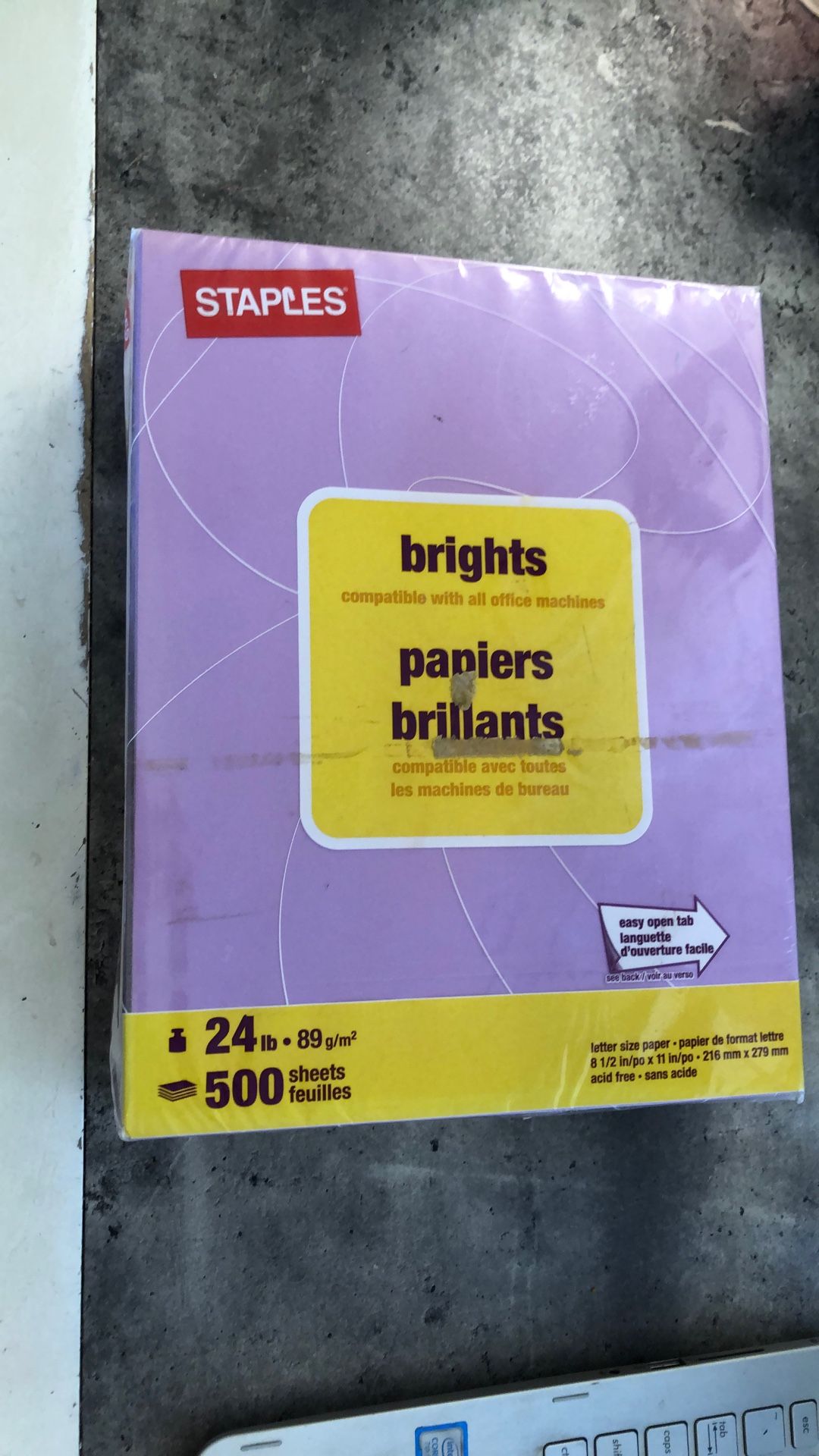 Letter Size Purple Printer Paper 500 Sheets CZ
