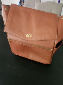 Freshly Picked Diaper Bag Backpack - Cognac Brown Vegan Leather - Classic City II