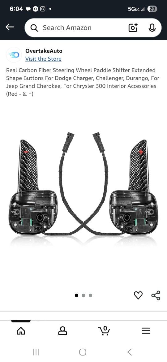 Carbon Fiber Paddle Shifters