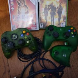 Original Xbox Controllers And Games 