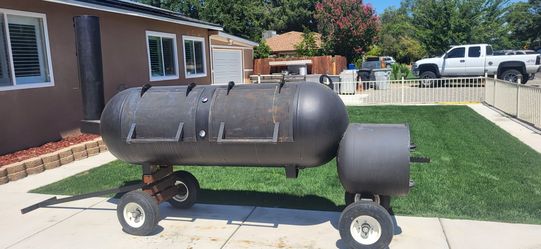 Commercial bbq smoker.