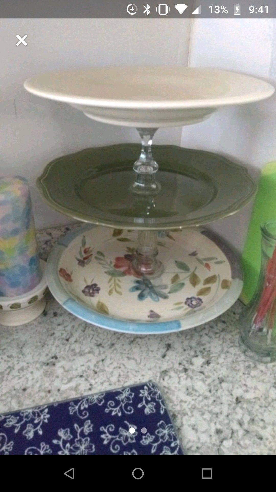 Beautiful Handmade 3 tier stand