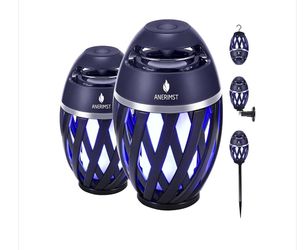 ANERIMST Outdoor Bluetooth Speakers with LED Torch Light- 2 pack