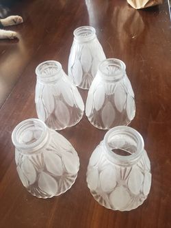 Frosted glass shades