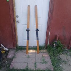 53" Vintage water skis from 1950s.