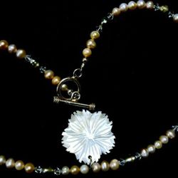 Real Fresh Water Pearls On Sterling Silver 925. Multi Shades Rare Sheer Rose/Pink Gold FreshWaterPerls