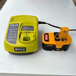 Ryobi Battery + Charger