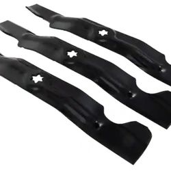 Cub Cadet Original Equipment High Lift Blade Set for Select 50 in. Riding Lawn Mowers with 6-Point Star 