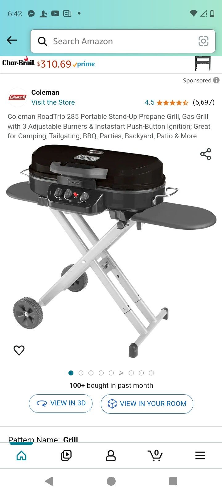 Coleman Road trip 285 Travel Grill