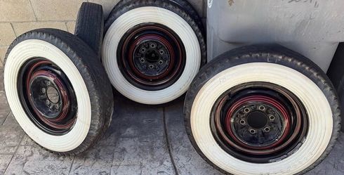 6 lug Chevy 600-16 tires whitewalls