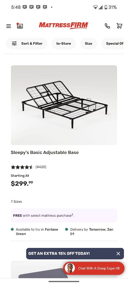 Sleepy Adjustable Queen Bed Frame