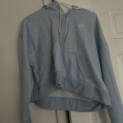 LightBlue Crop Tennis Jacket