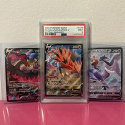 Galarian Birds Trio| Articuno, PSA Zapdos &  Moltres