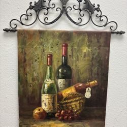 20x24 Oil in Canvas Hanging Metal Wall Art / Decor