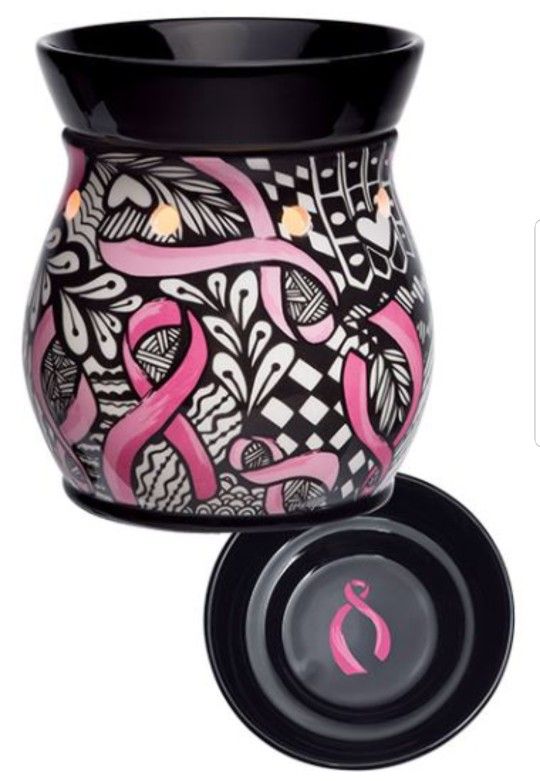 Ribbons of Hope Scentsy Warmer Breast Cancer Awareness NIB for Sale in