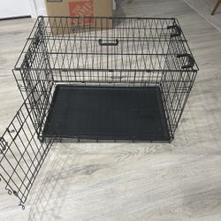 🐾 36” Foldable Dog Crate with Cover – Great Condition! 🐶