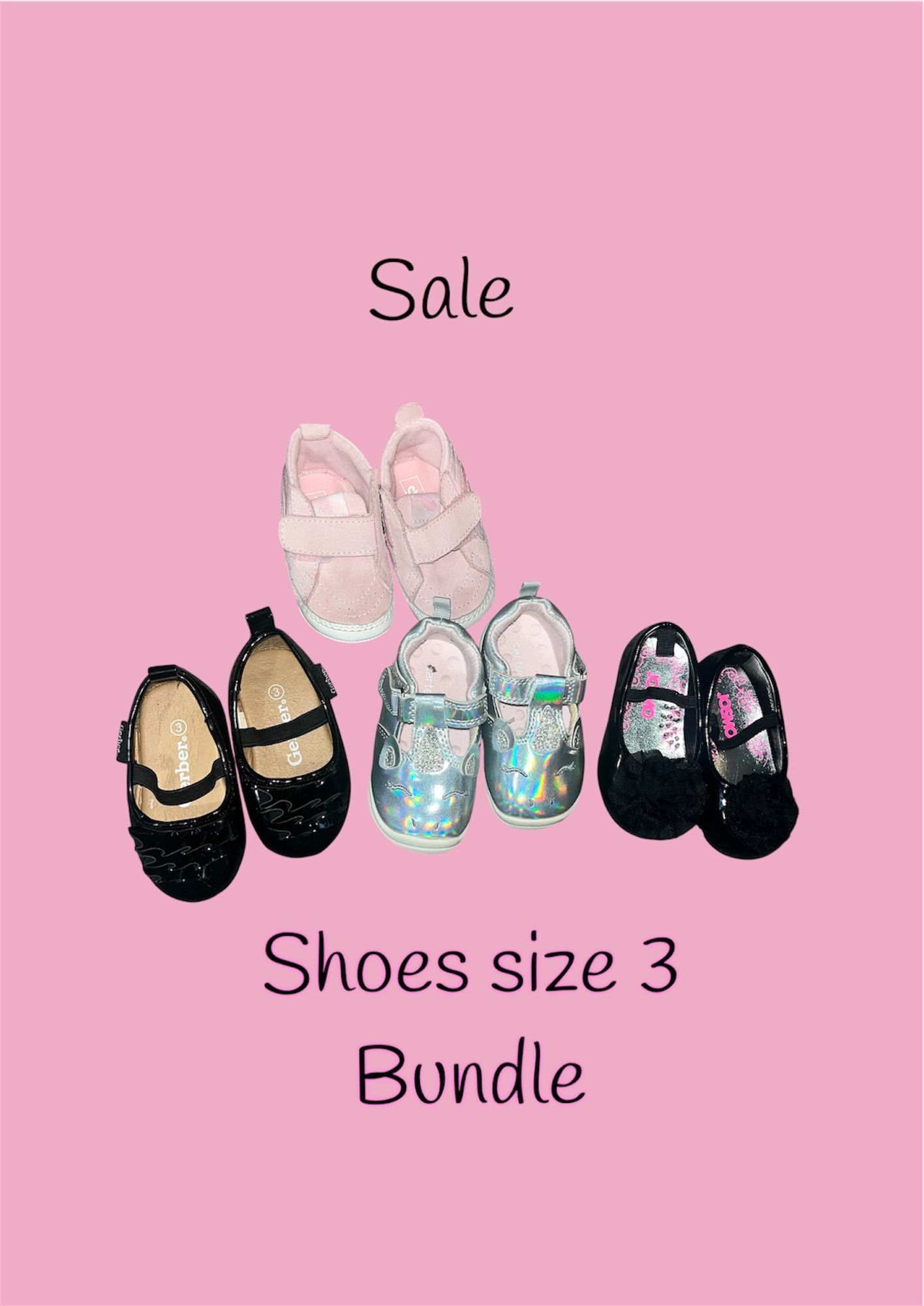 Girl Shoes Bundle Size 3
