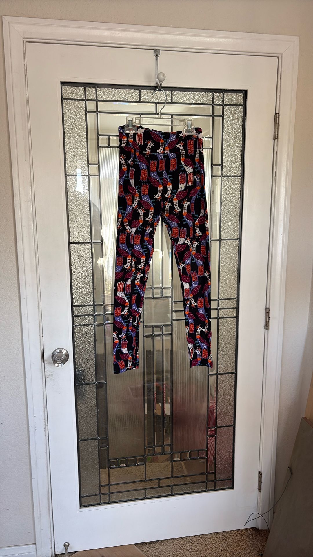 Colorful LuLaRoe Peacock Design Leggings-One Size Fits All